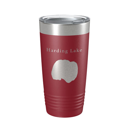 Harding Lake Map Tumbler Travel Mug Insulated Laser Engraved Coffee Cup Alaska 20 oz-18