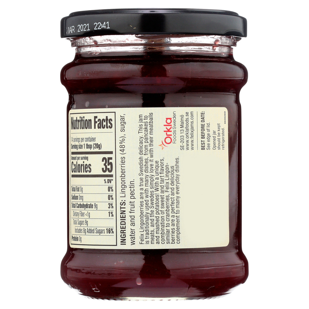 Felix Wild Lingonberry Jam (8x10Oz)-1