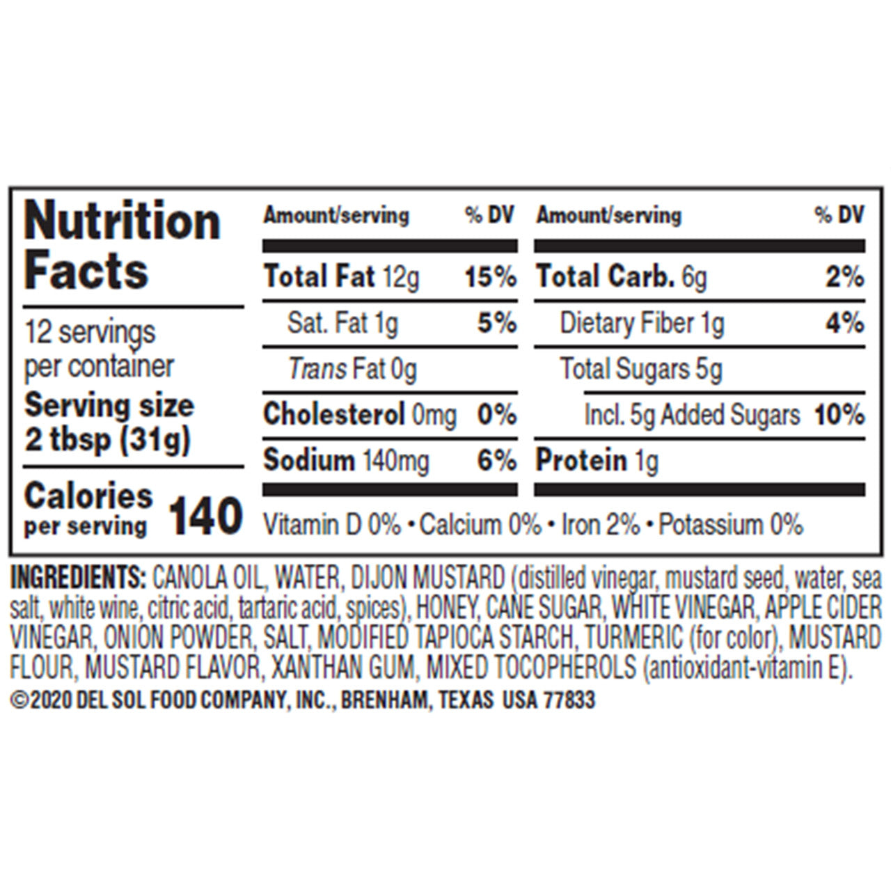 Brianna's Home Style Salad DressingHoney Mustard Dijon (6x12Oz)-2