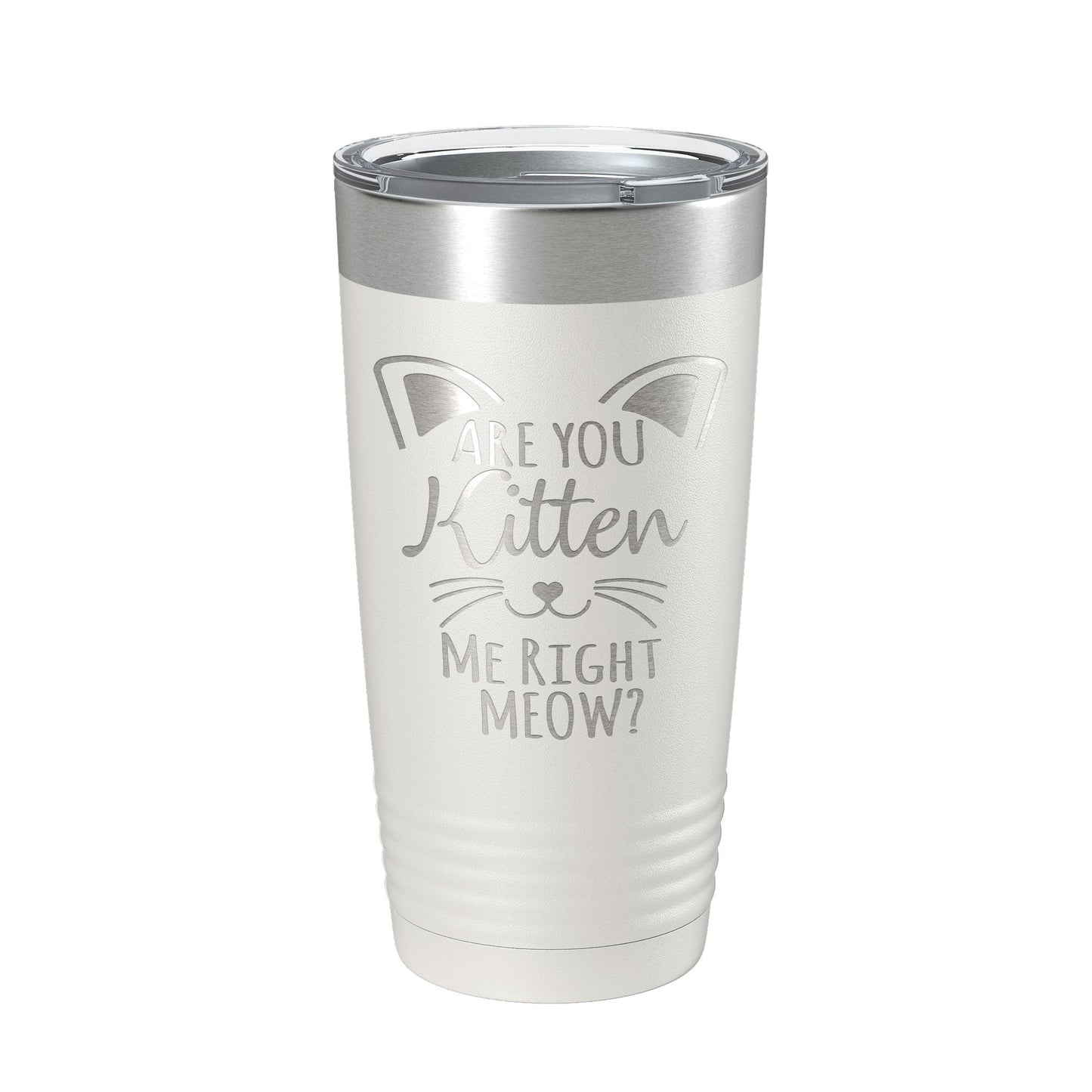 Are You Kitten Me Right Meow Tumbler Travel Mug Insulated Laser Engraved Coffee Cup Funny Cat Lover Gift 20 oz-7
