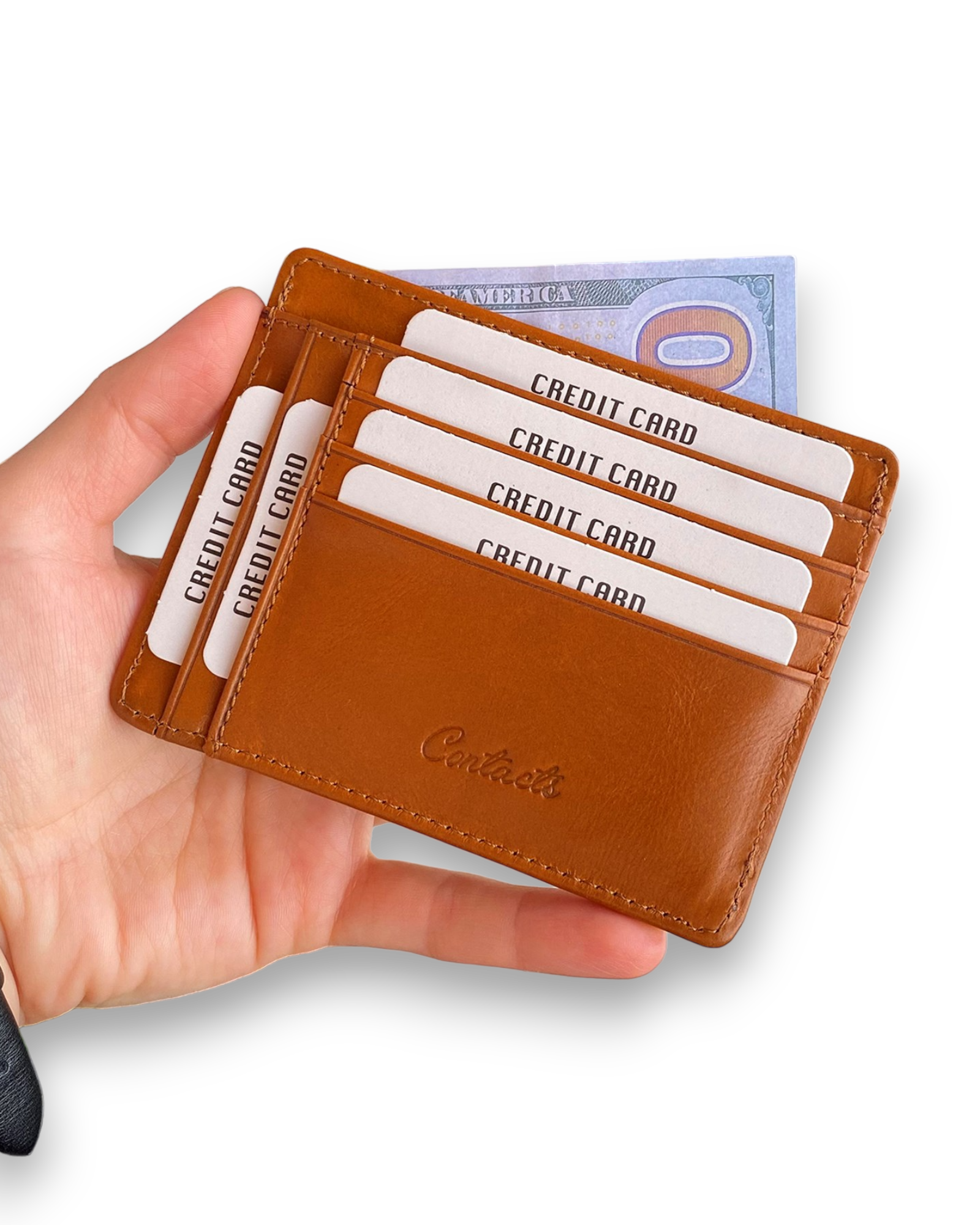 Flerna - Genuine Leather Slim RFID Protection Wallet/Card Holder-0
