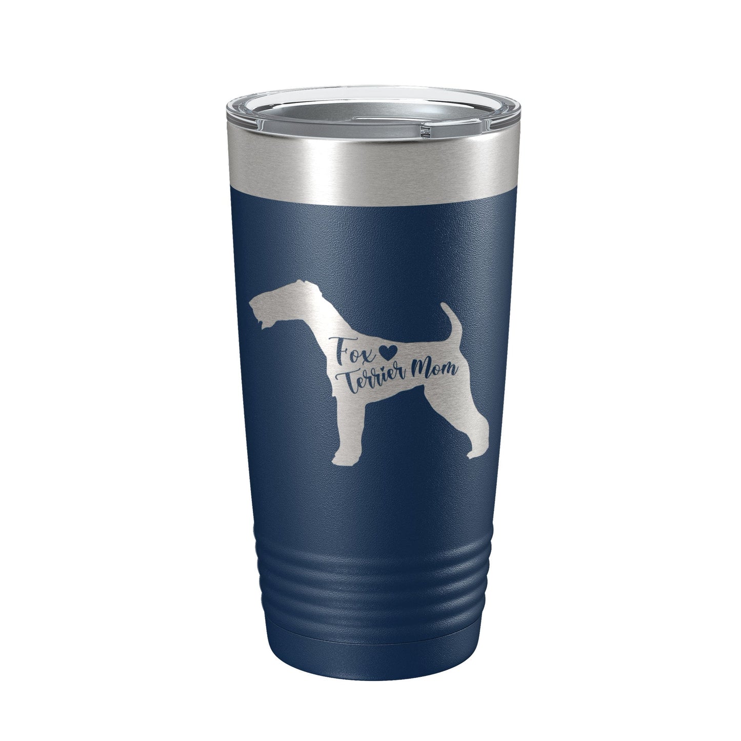 Fox Terrier Mom Tumbler Dog Travel Mug Gift Insulated Laser Engraved Coffee Cup 20 oz-8