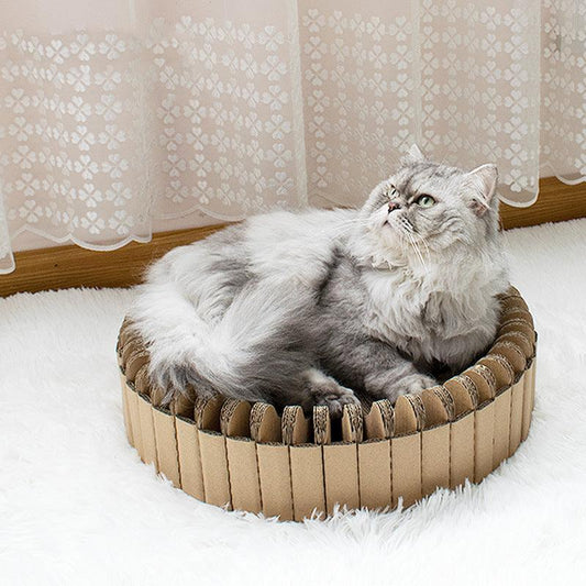 Splice Haven: Stylish Diy Corrugated Cat Scratcher-0