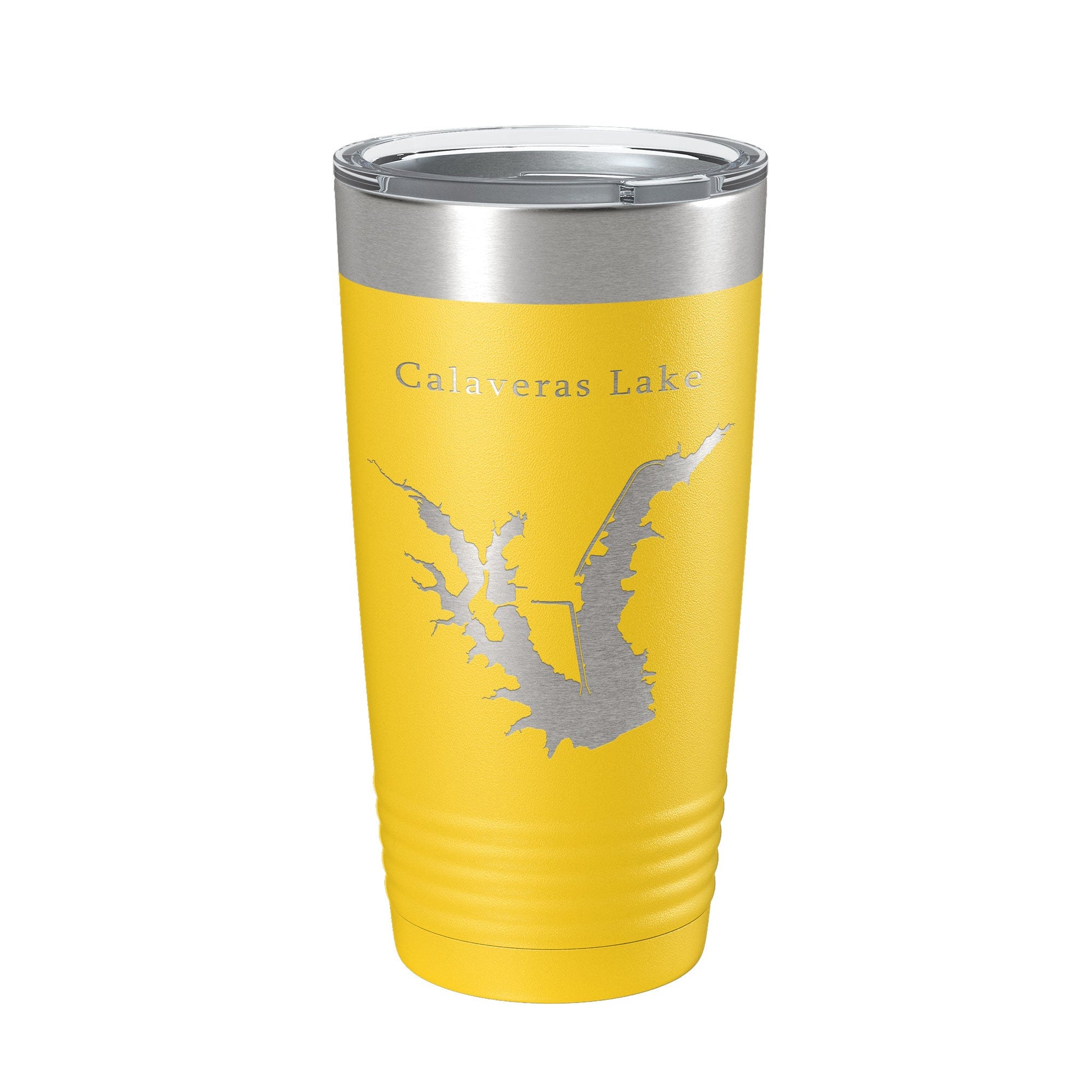 Calaveras Lake Map Tumbler Travel Mug Insulated Laser Engraved Coffee Cup Texas 20 oz-4