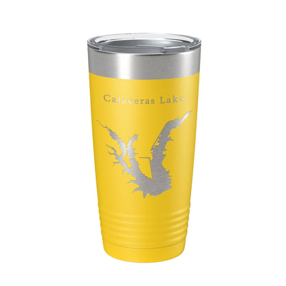 Calaveras Lake Map Tumbler Travel Mug Insulated Laser Engraved Coffee Cup Texas 20 oz-19