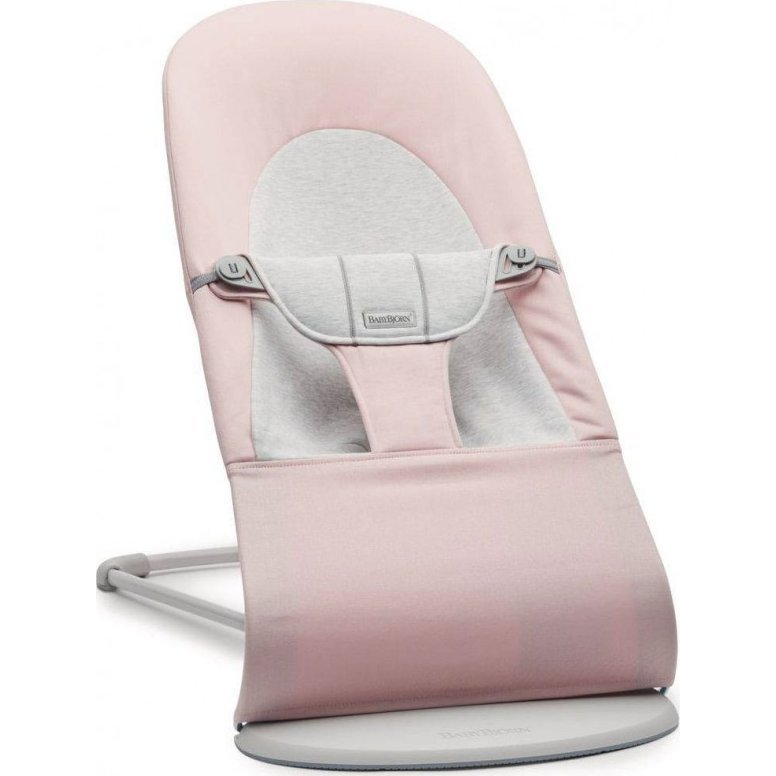 BabyBjorn Leżaczek Balance Soft - Jasny Różowy/Szary (7317680051899)-0