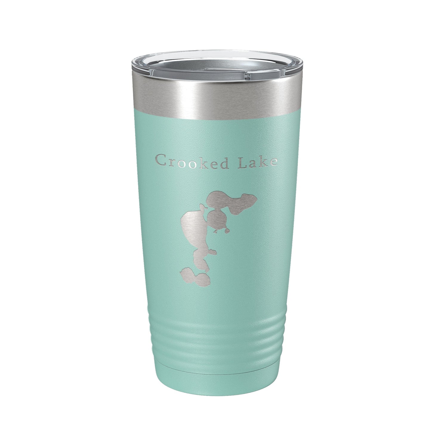 Crooked Lake Map Tumbler Travel Mug Insulated Laser Engraved Coffee Cup Florida 20 oz-12