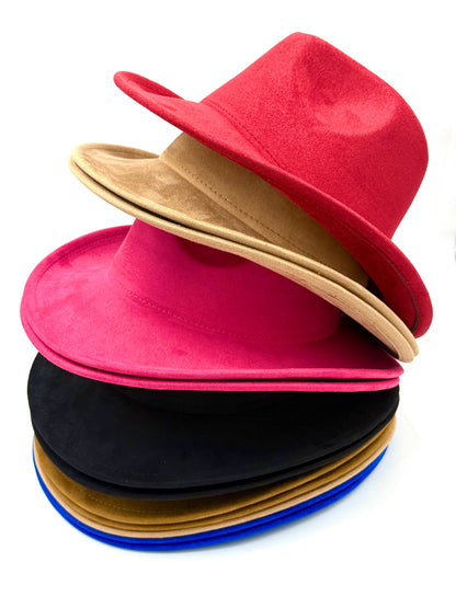 Kids Vegan suede cowboy style Hat-6