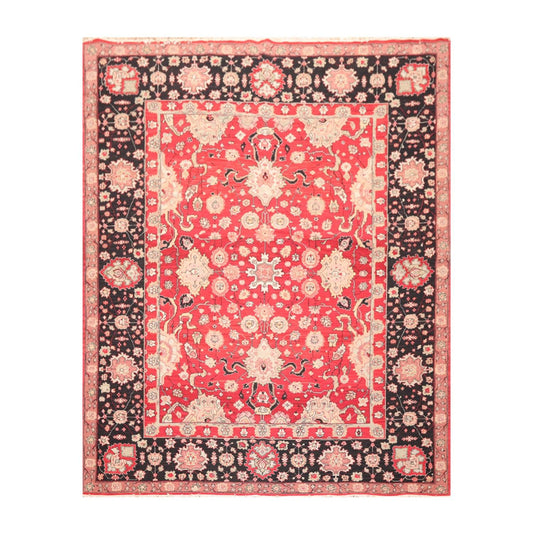 7'10" x 10' Hand Knotted Reversible Heriz Wool Area Rug Red-0