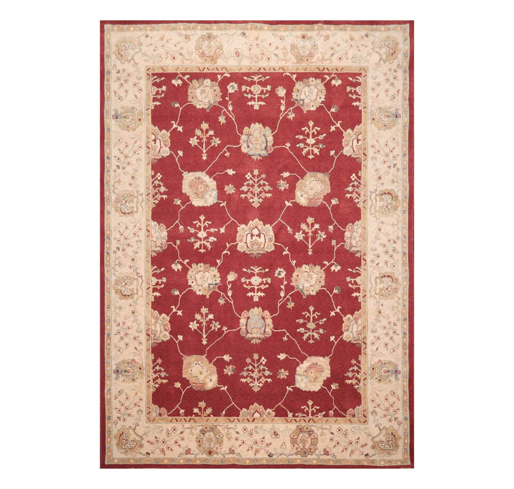 8'2"x11'8" Auth. Samarkand Coronado New Zealand Wool Area Rug Ruby Red-0