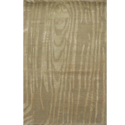 2’ x 3’ Hand Knotted Wool & Silk Modern Tibetan Oriental Area rug Gray-0