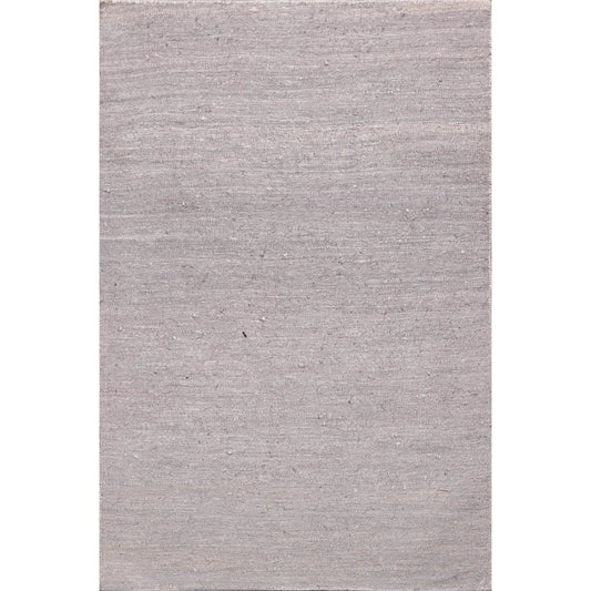 2' x 3' Hand Woven 100% Silk Modern Flatweave Kilim Oriental Area Rug Gray-0