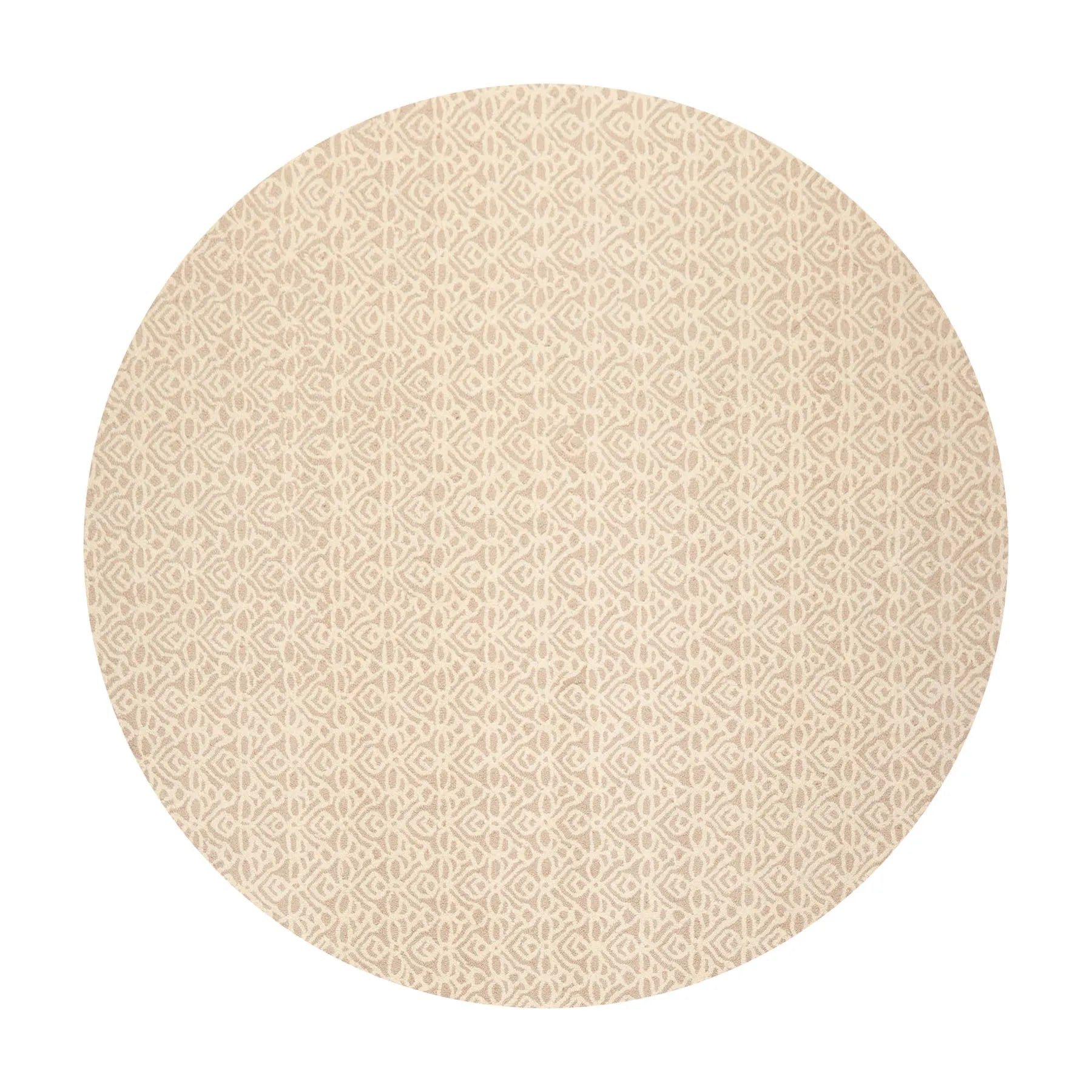 LoomBloom Multi Size Ivory Hand Tufted Modern Geometric  New Zealand Wool  Oriental Area Rug-5
