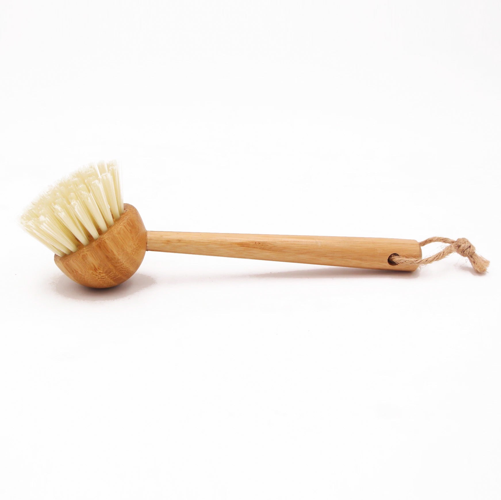 Eco Bamboo Sisal Dish Brush-Natural Plastic Free Sisal Fiber Bristles-Zero Waste | Biodegradable Scrub-3