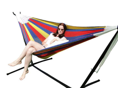 Double Mayan Hammock with Universal Stand - Part of the Collective Marketplace Collection-5