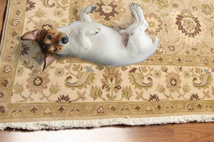 9' x 12' Traditional Oushak Hand Knotted Area Rug Carpet 100% wool Beige-0