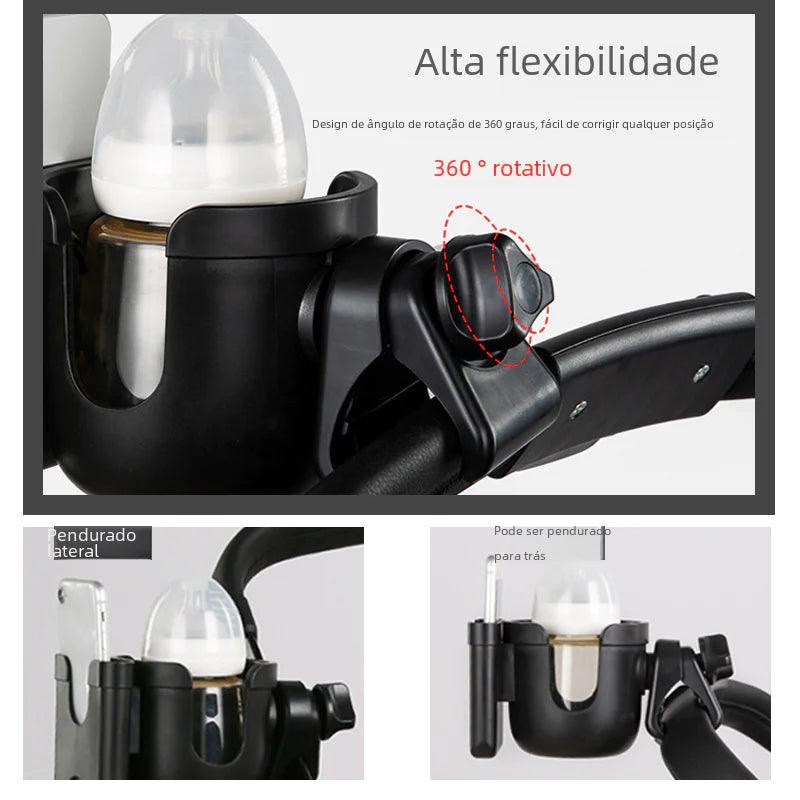 Baby Stroller Accessories: Cup Holder & Phone Mount