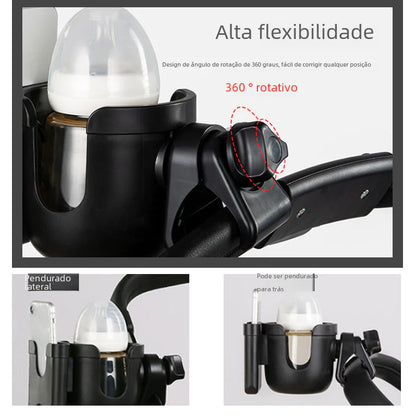 Baby Stroller Accessories: Cup Holder & Phone Mount