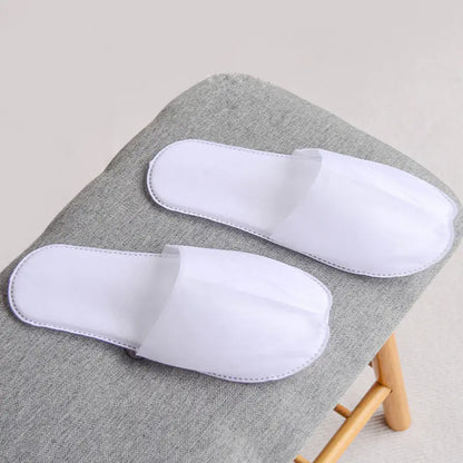 New Spa Slippers 12 Pairs Plush Disposable Indoor Wear