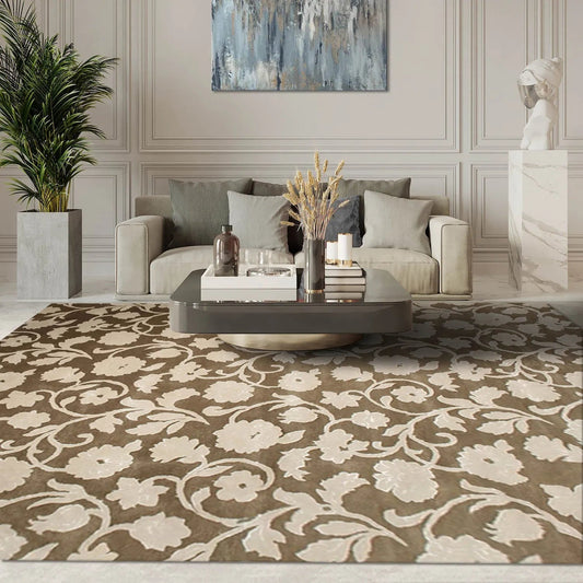 9 x 12 Handmade wool & Silk Oriental Area Rug Transitional 9x12-0