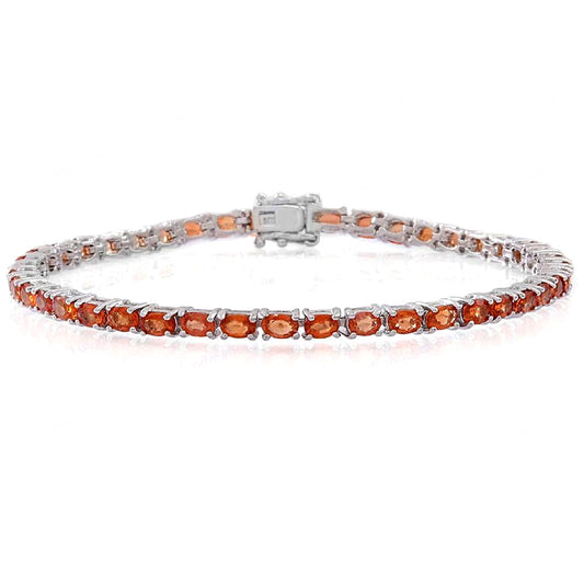 Citrine Tennis Bracelet – 925 Sterling Silver-0