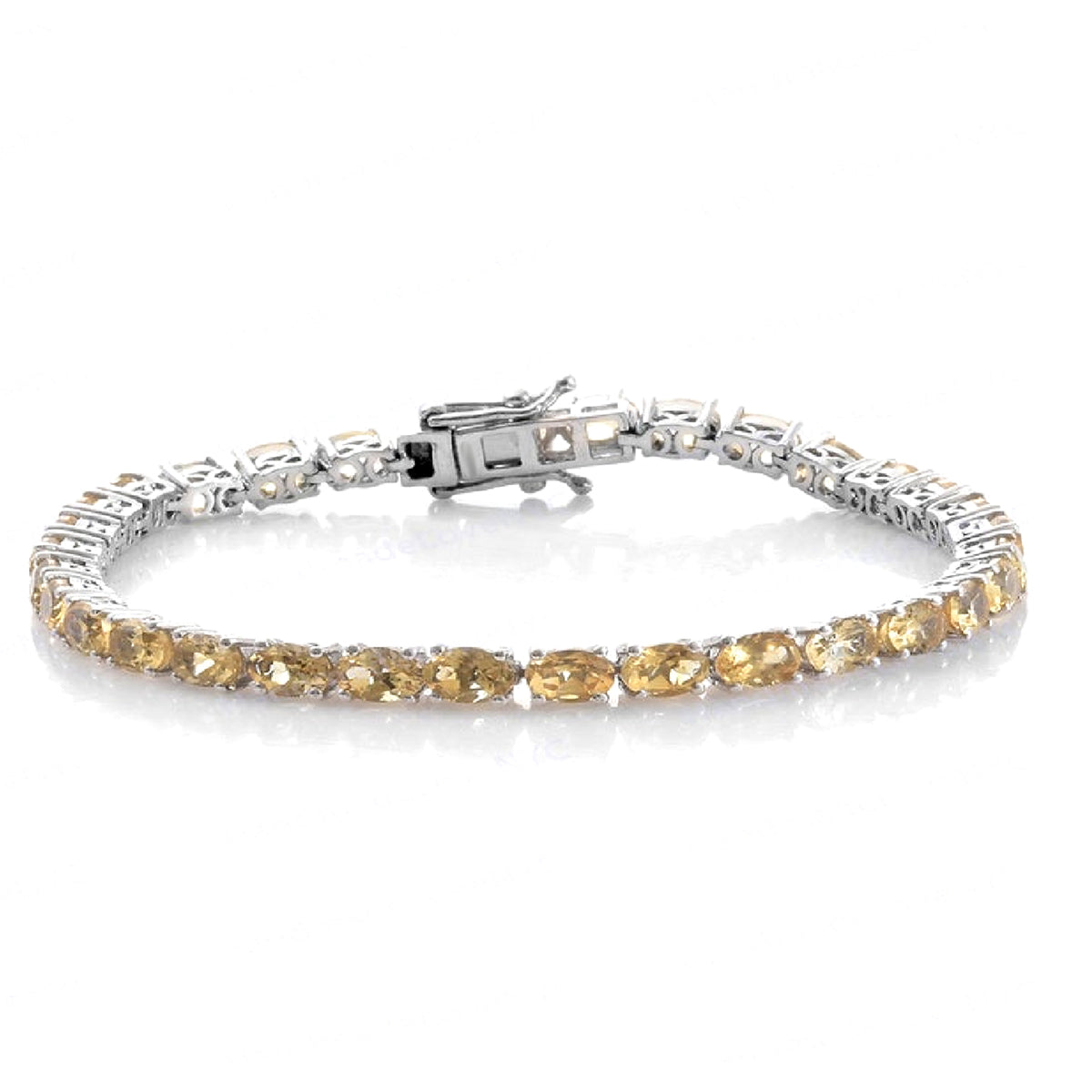 Citrine Tennis Bracelet – 925 Sterling Silver-0