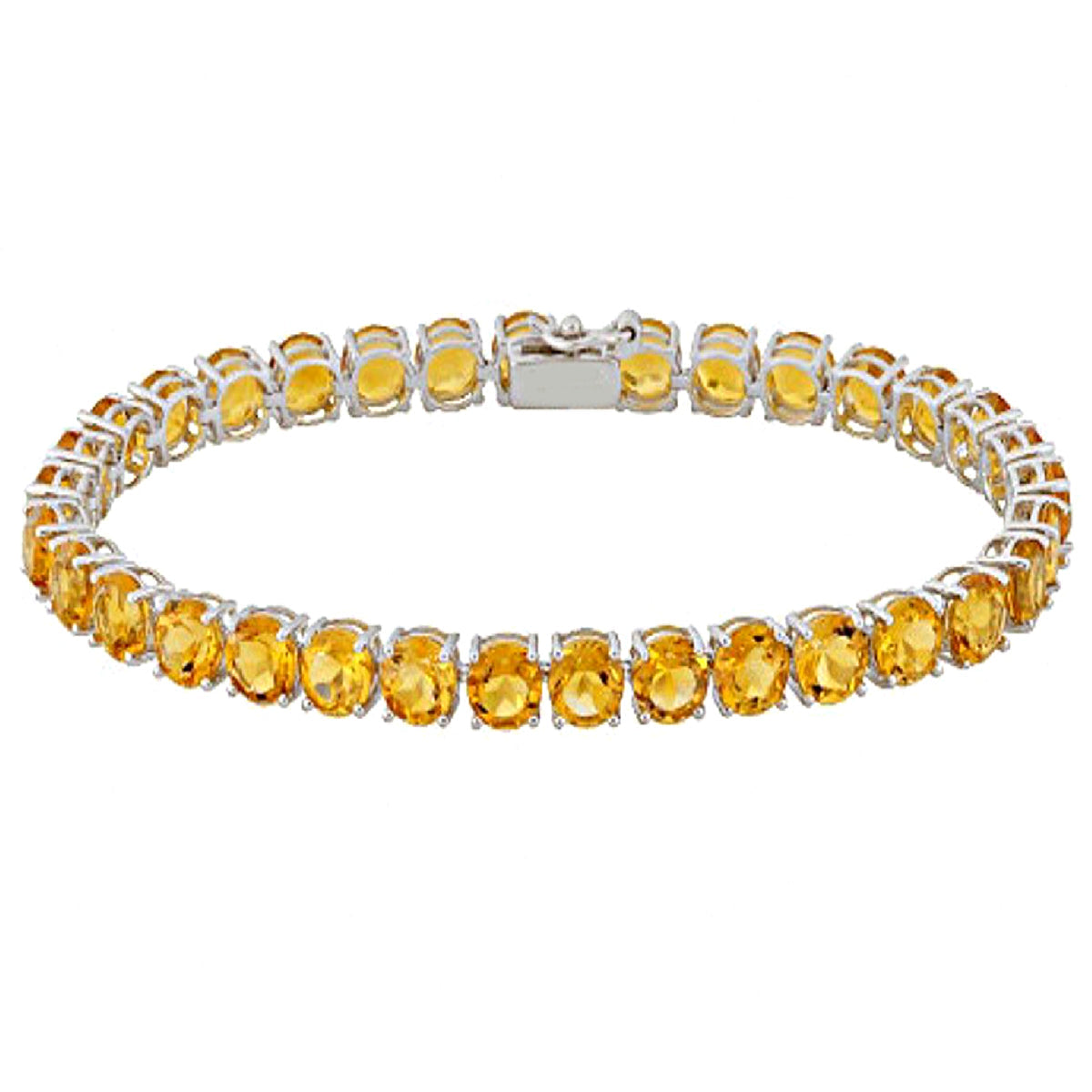 Citrine Tennis Bracelet – 925 Sterling Silver-0