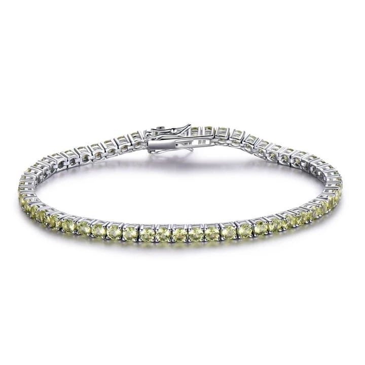 Citrine Tennis Bracelet – 925 Sterling Silver-0