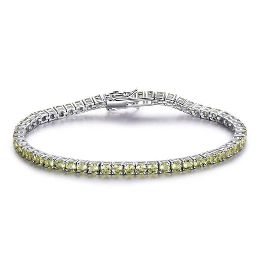 Citrine Tennis Bracelet – 925 Sterling Silver-0