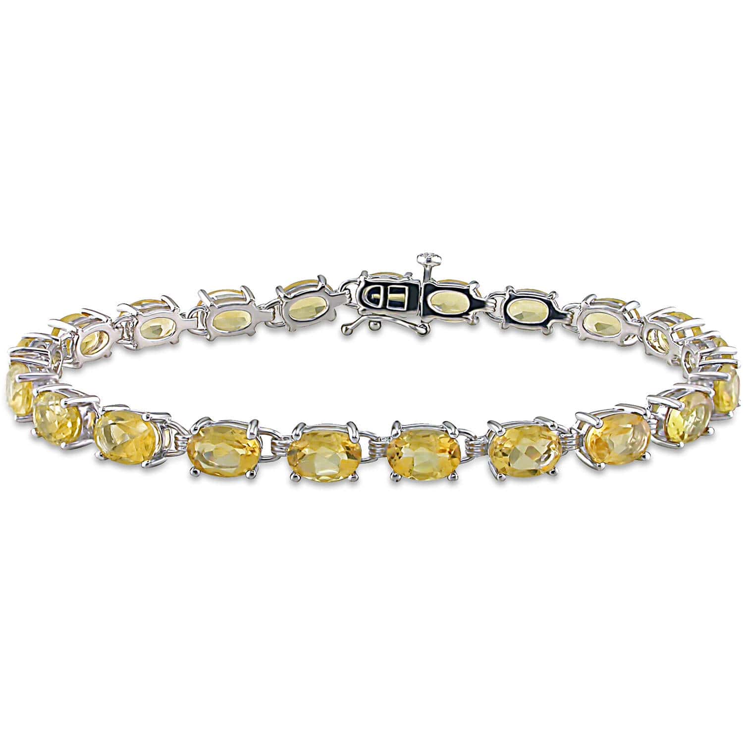 Citrine Tennis Bracelet – 925 Sterling Silver-0