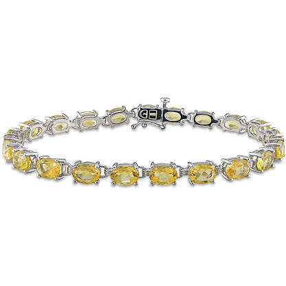 Citrine Tennis Bracelet – 925 Sterling Silver-0