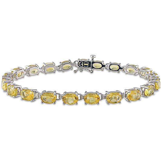Citrine Tennis Bracelet – 925 Sterling Silver-0