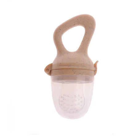Baby Wheat Straw Food Feeder with Silicone Nipple