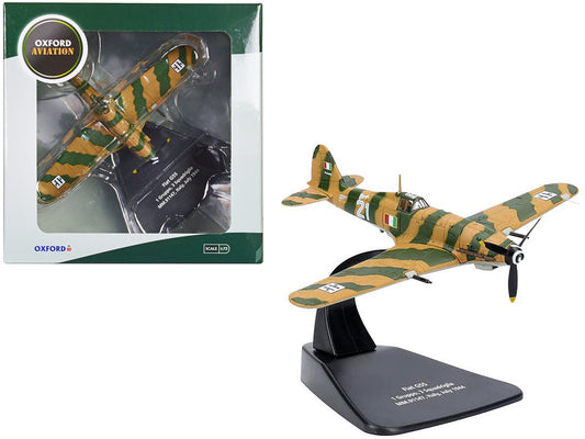 Fiat G55 Centauro Fighter Aircraft "1 Gruppo 3 Squadriglia MM.91147 Italy" (1944) Italian Air Force "Oxford Aviation" Series 1/72 Diecast Model Airplane by Oxford Diecast-0