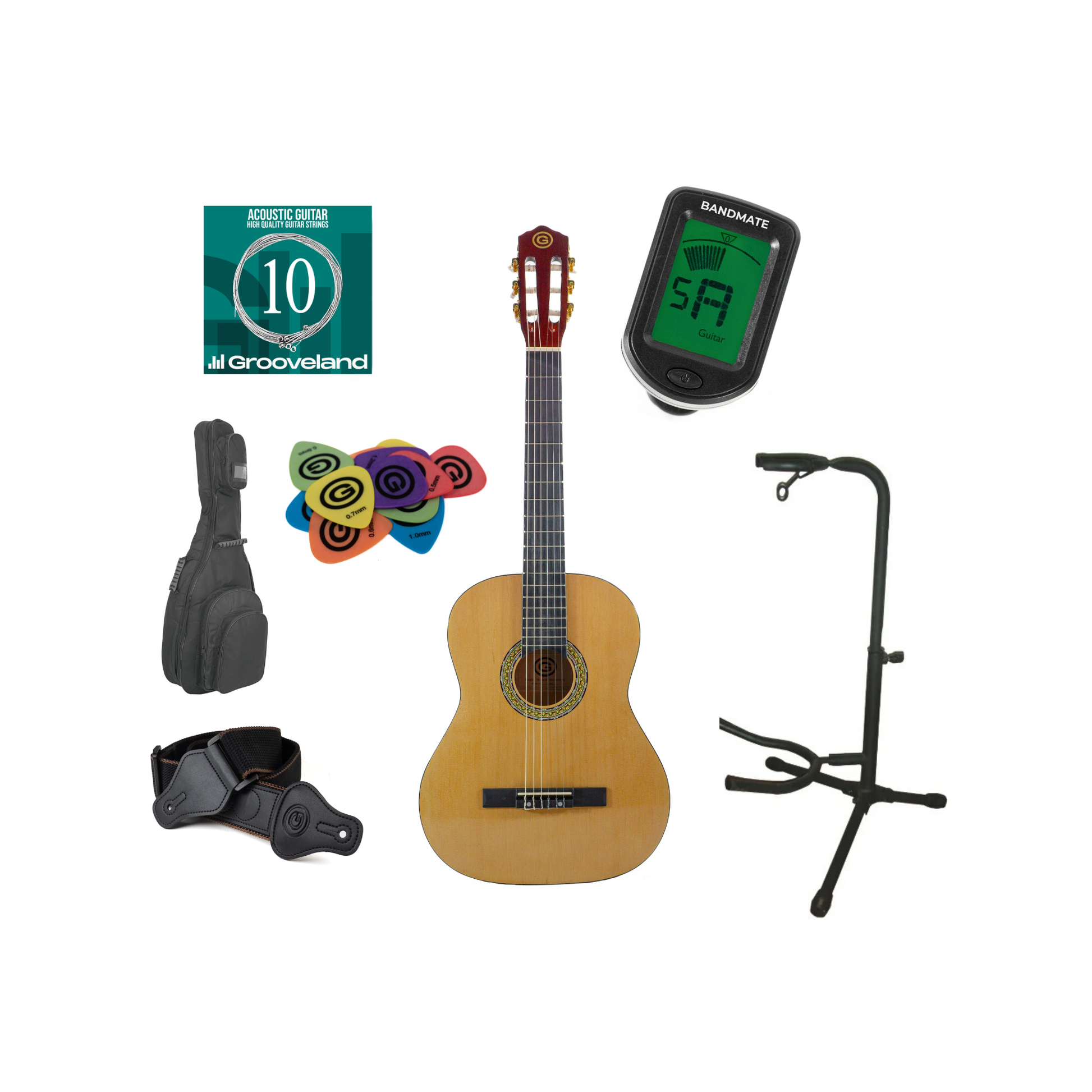 Grooveland Classic Spanish Guitar Starter Pack-0