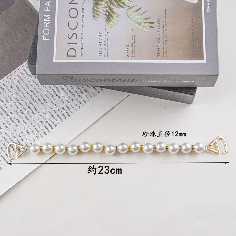 New Cross-Border Garden Shoes with Pearl Chain Accessories