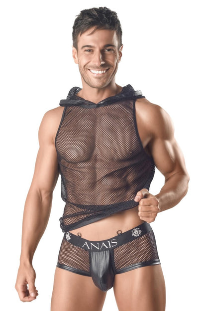 Herren Kapuzen-Netz-Shirt 054992 - 3XL-0