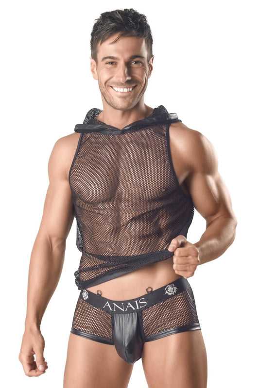 Herren Kapuzen-Netz-Shirt 054992 - 3XL-0