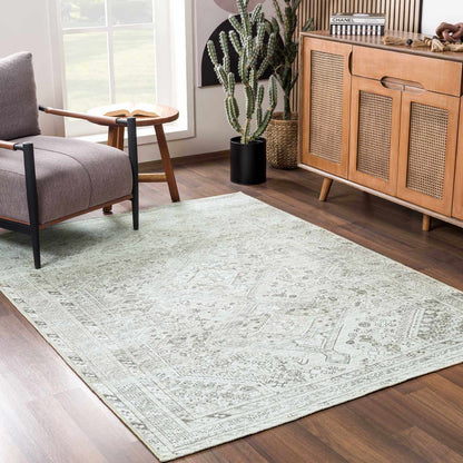 Barny Sage Flat Pile Washable Rug-6