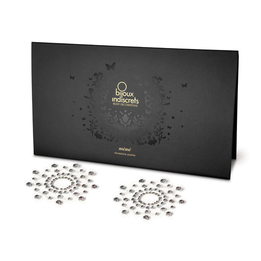 Bijoux Indiscrets Mimi Jewel Pasties - Silver-0