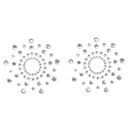Bijoux Indiscrets Mimi Jewel Pasties - Silver-1