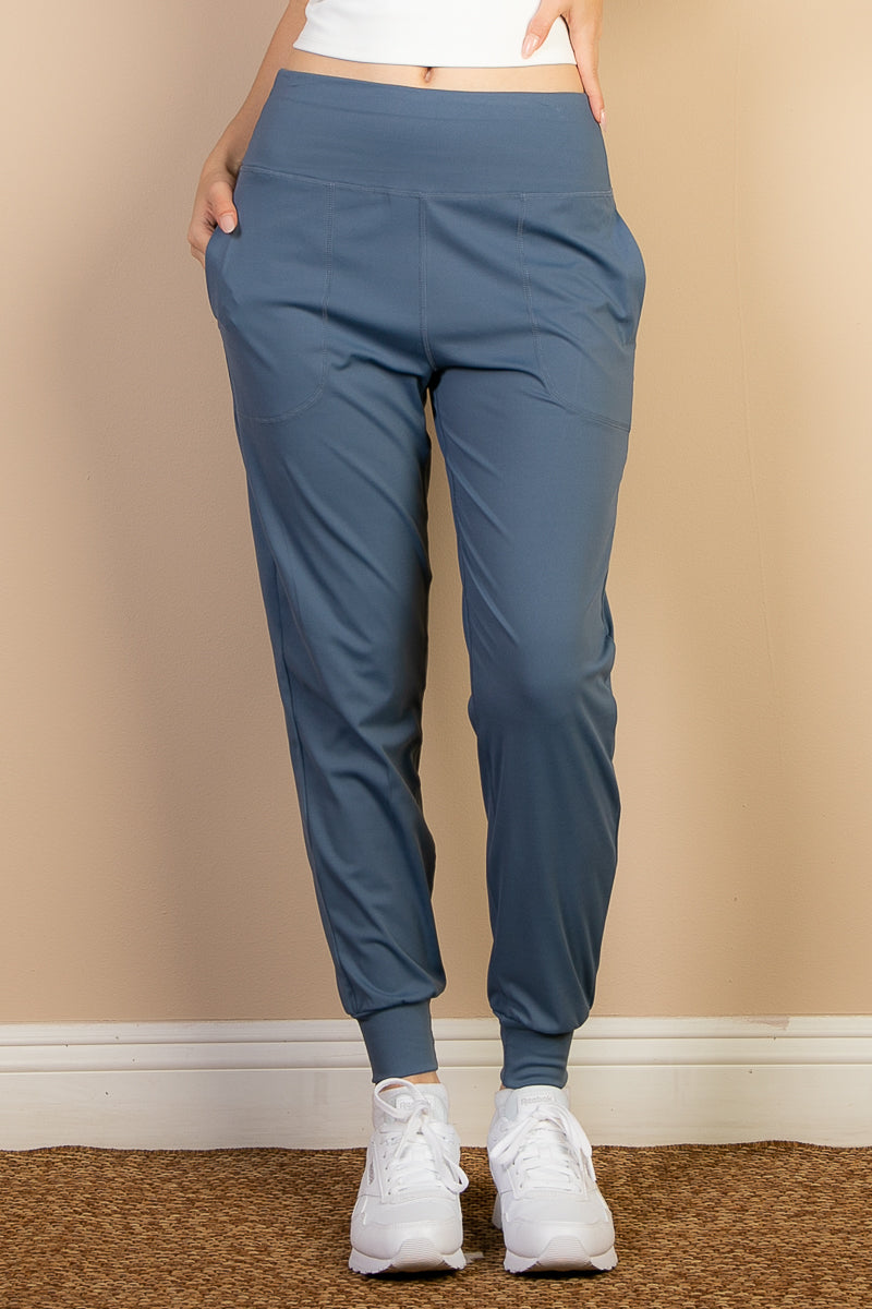 High Waisted Wide Waistband Joggers (CAPELLA)-0