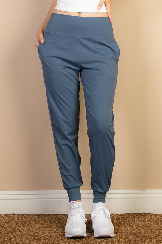 High Waisted Wide Waistband Joggers (CAPELLA)-0