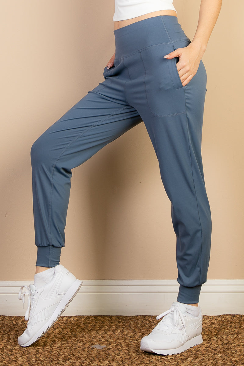 High Waisted Wide Waistband Joggers (CAPELLA)-1