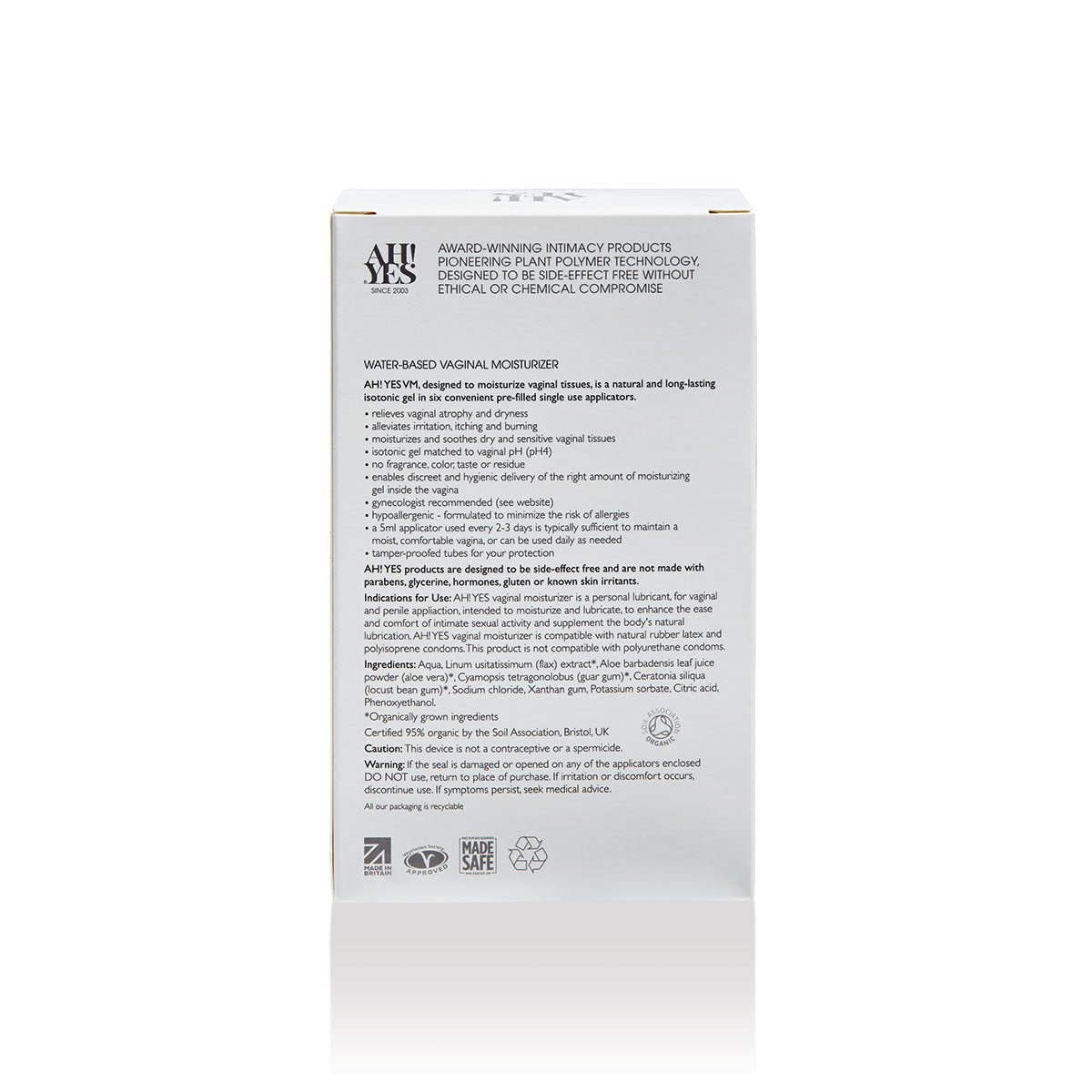 AH! YES VM Vaginal Moisturizing Gel Applicator 6-Pack 0.17 oz.-2