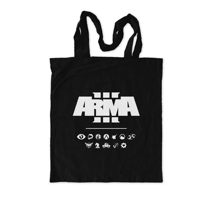 ARMA 3 - ECO FRIENDLY TOTE SHOPPING BAG | 5 PACK | BLACK-1