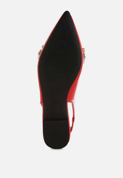 Adhara Diamante Embellished Flat Sandals-1