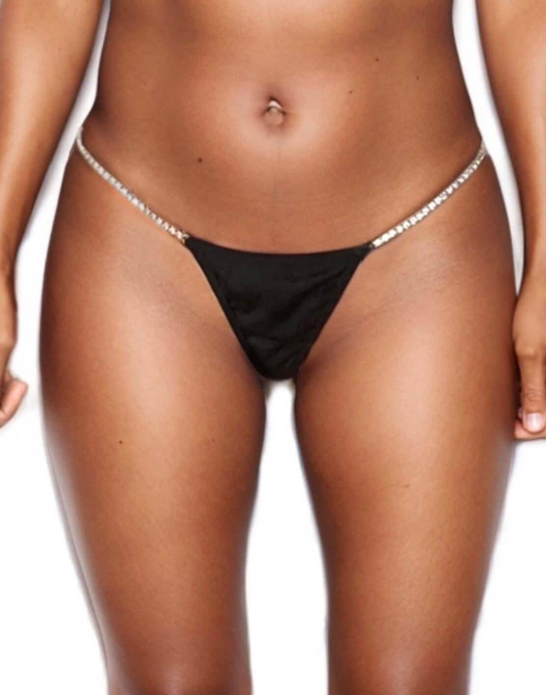 Adjustable Sides Rhinestone Thong, Eclipse-4