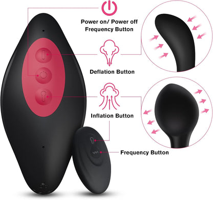 Expandable Inflatable Anal Vibrator-2
