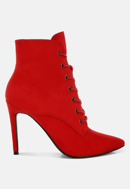 Agmati Lace Up Stiletto Boots-5